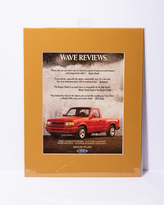 "Wave Reviews" Ford Ranger Splash vintage ad