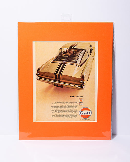 Gulf Oil + Plymouth Barracuda 1966 vintage ad