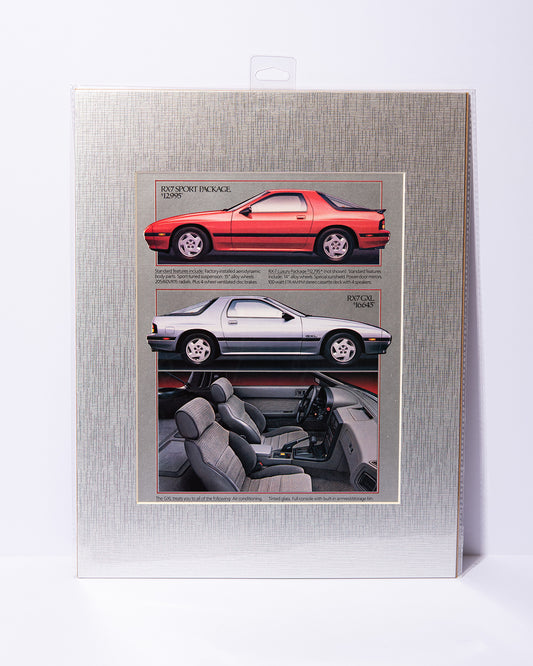 Mazda FC RX7 Sport & GXL vintage mated ad