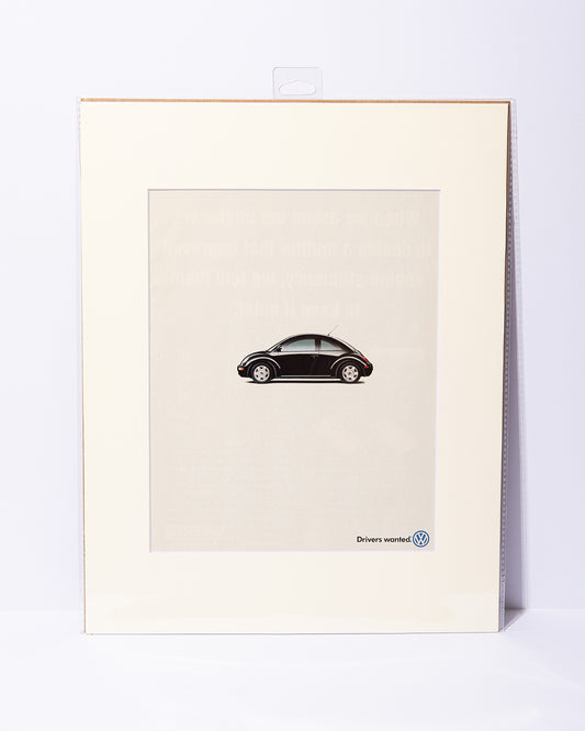VW New Beetle Drivers Wanted vintage ad