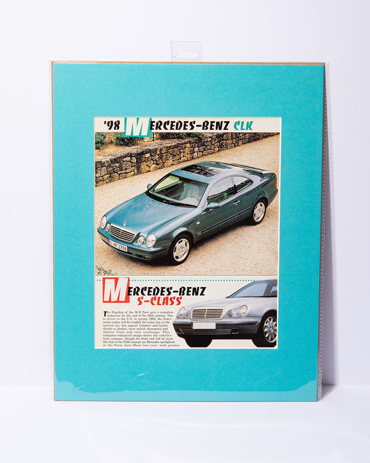 Mercedes Benz CLK and S Class 90s Motor Trend vintage mated images
