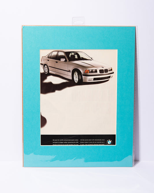 BMW E36 3 series sedan 328i vintage ad