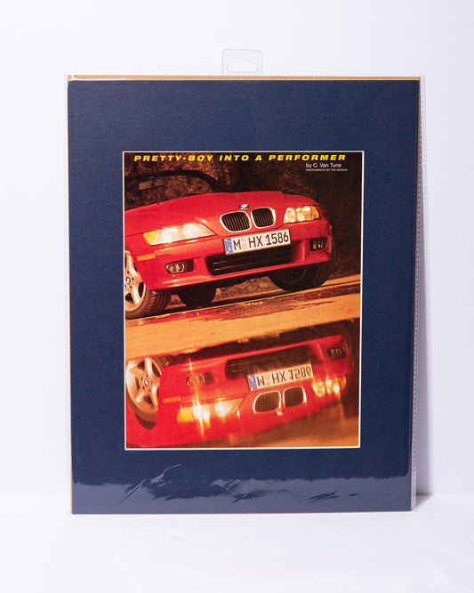 1997 BMW Z3 vintage Motor Trend magazine matted article image