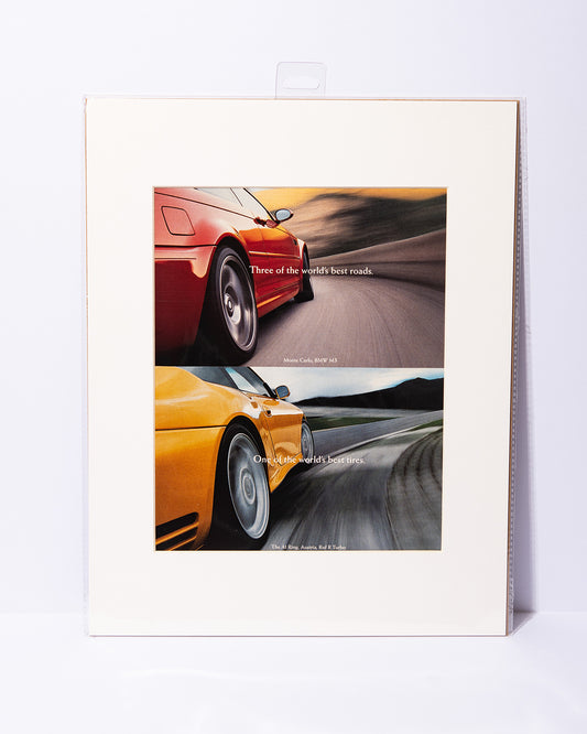 Vintage Ad with BMW E46 M3 and RUF R Turbo