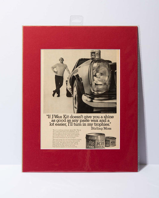 Sir Sterling Moss J/Wax Kit Ad