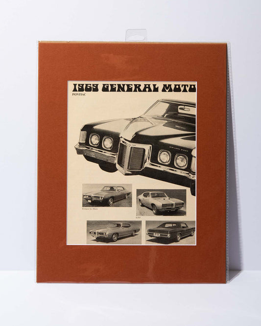 1969 General Motors Pontiac Cars collage vintage
