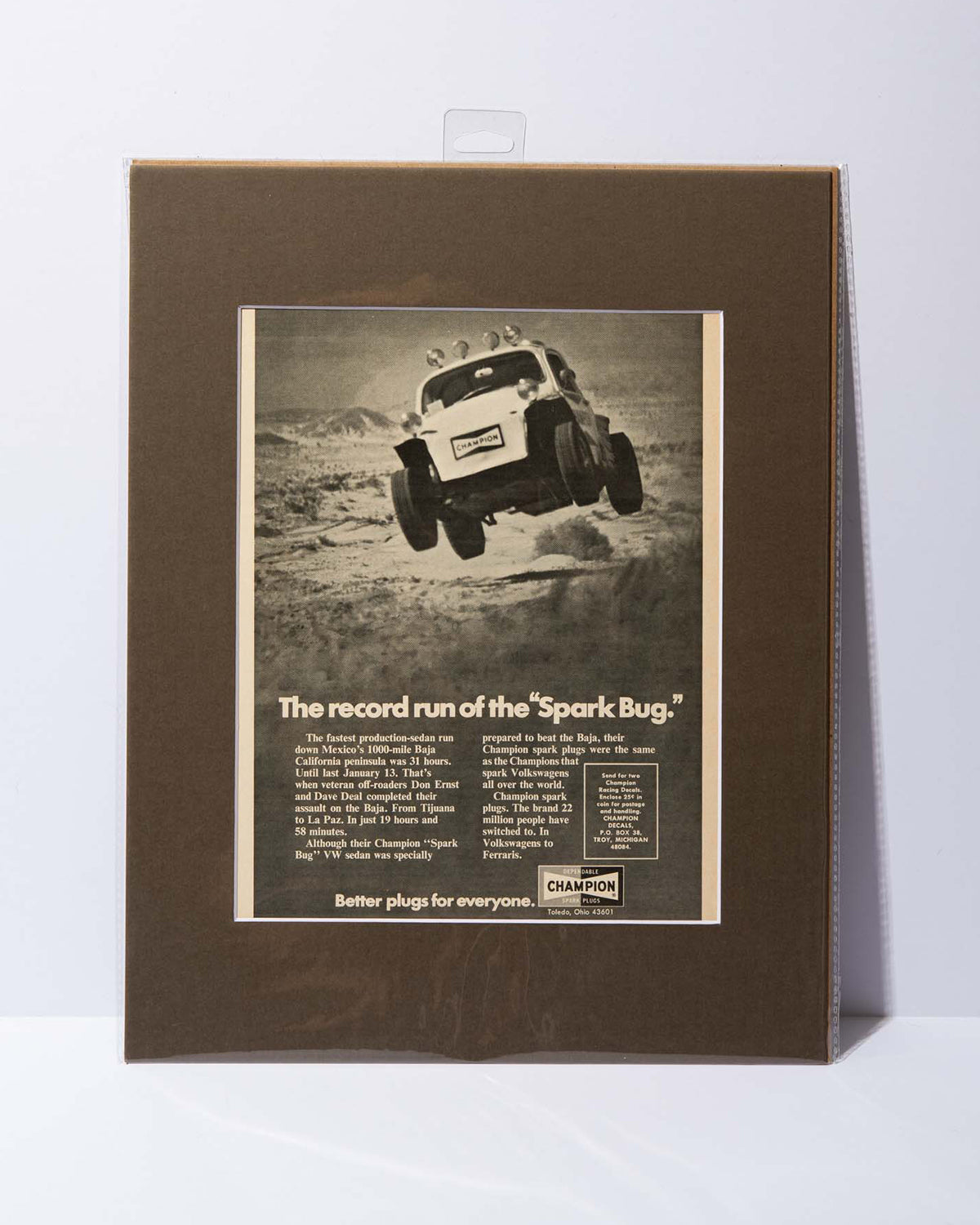 "Spark Bug" Champion Spark Plugs Vintage Ad