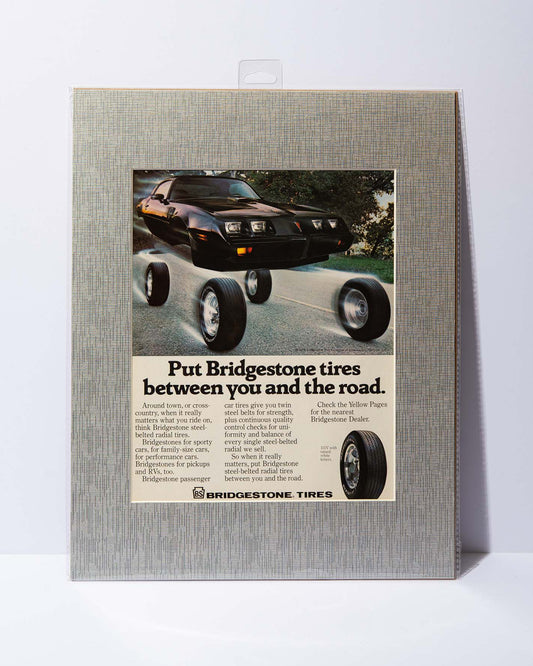 Bridgestone Tires Pontiac Firebird 1979 Ad