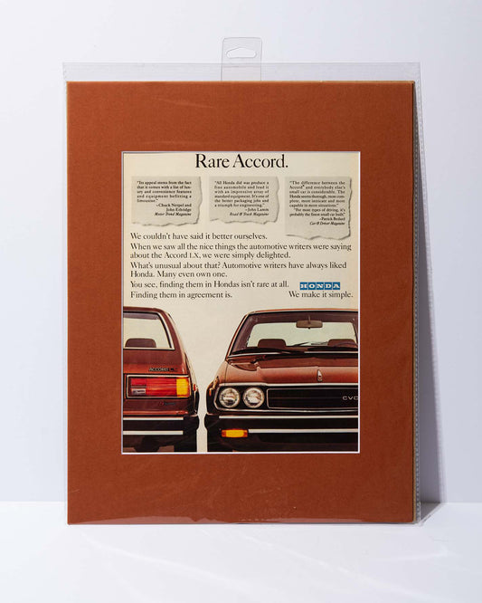 "Rare Accord" 1979 Honda Accord LX advertisement