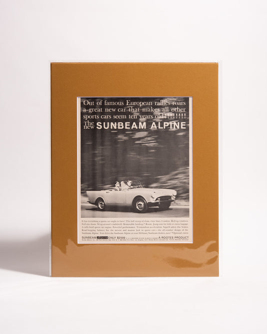 "Sunbeam Alpine" Advert